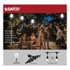 Satco 24-Foot Incandescent String Light Fixture with 12-S14 Lamps, 120 Volts S8035